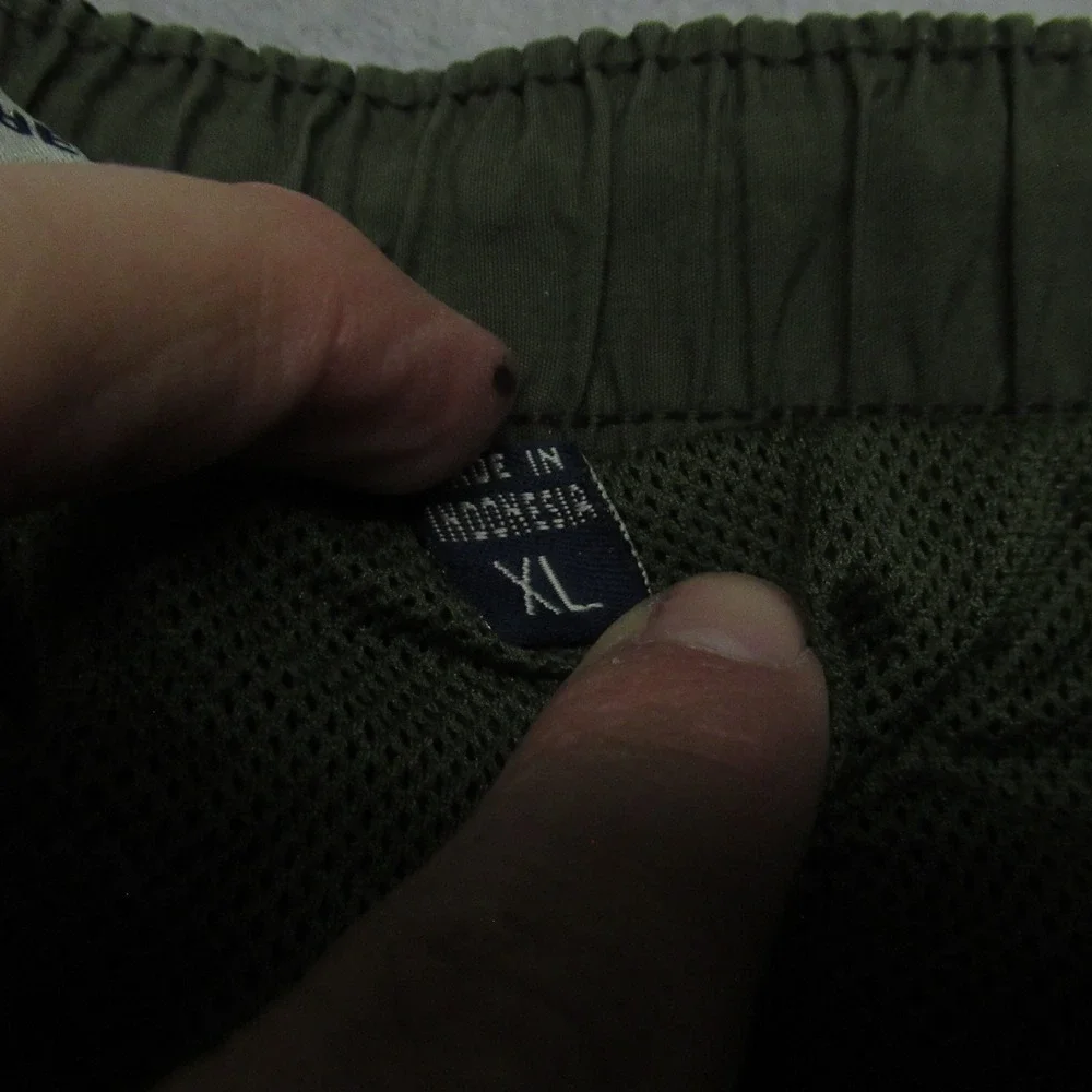 Polo Sports Pants Mens XL Black Elastic Waist Lightweight Streetwear‎ Rain 32x32